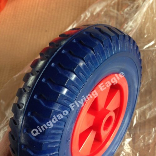 8 Inches 8"X2.50-4 Polyurethane Wheelbarrow Wheel, Trolley Wheel
