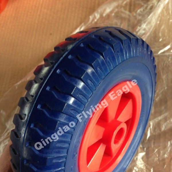 8 Inches 8"X2.50-4 Polyurethane Wheelbarrow Wheel, Trolley Wheel