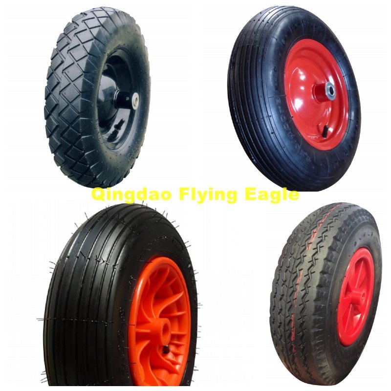 16inch 16X4.00-8 Pneumatic Inflatable Rubber Wheel